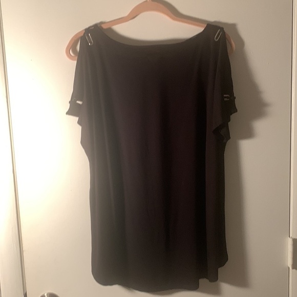 New Without Tags Cable & Gauge women’s Blouse. Black. XL - Picture 7 of 8